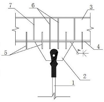 一种钢吊杆与下翼缘加固后钢梁连接节点的制作方法