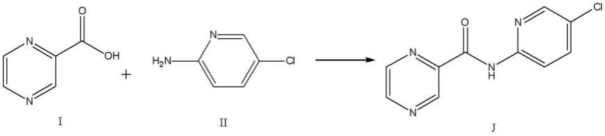 一种佐匹克隆杂质吡嗪-2-羧酸(5-氯-吡啶-2-基)-酰胺的合成方法与流程