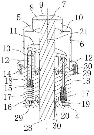无配油盘的轴向柱塞泵的轴向支撑结构及轴向柱塞泵的制作方法