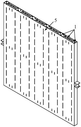 一种带有墙-梁节点域的内置缀条型格构柱式双钢板剪力墙