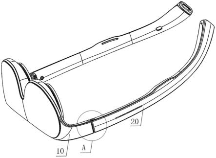 一种眼镜夹紧结构以及虚拟现实或增强现实显示设备的制作方法