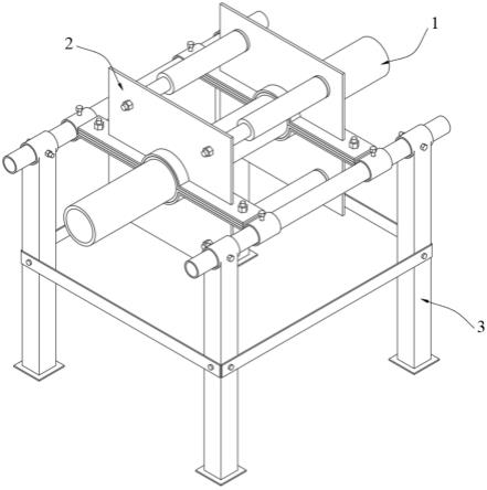 一种水平混凝土泵管减震降噪支撑的制作方法