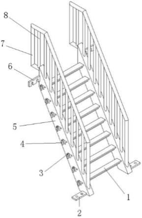 装配式临时爬梯的制作方法