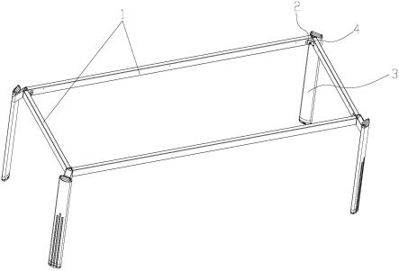 桌脚便捷拆装结构的制作方法