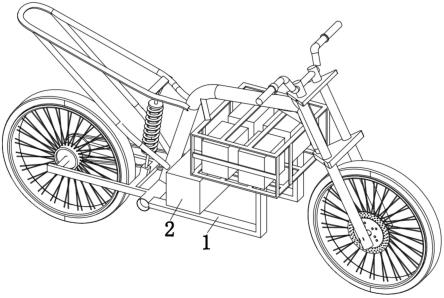 一种电助力自行车双层负载吸收车架的制作方法