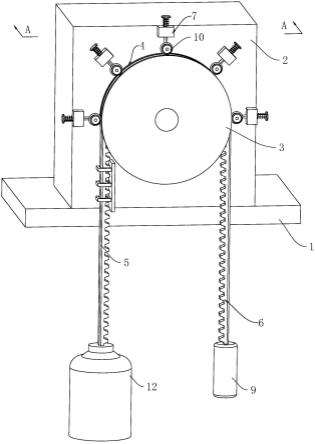 一种嵌入防滑压辊的浮子式水位计的制作方法