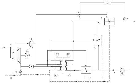 一种基于吸收式热泵的热电联产深度余热利用系统的制作方法