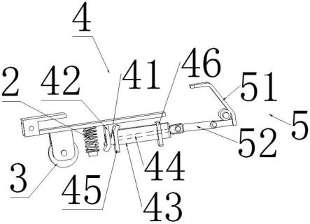 一种JIT箱折叠隔架脚踏式升降辊轮机构的制作方法