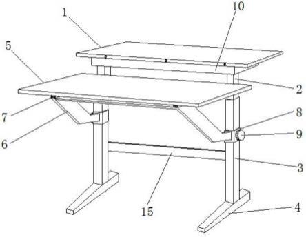 一种具有桌面升降结构的功能性办公桌的制作方法
