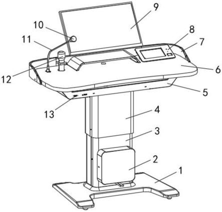 一种接线隐藏式电动升降桌的制作方法