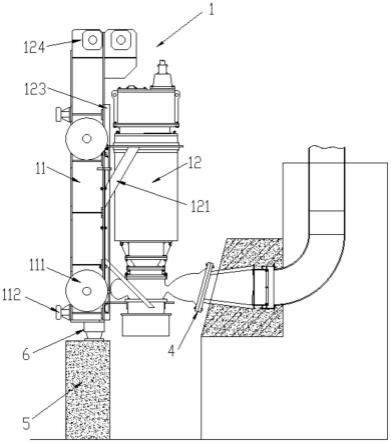 一种垂直自动耦合泵闸组合结构的制作方法