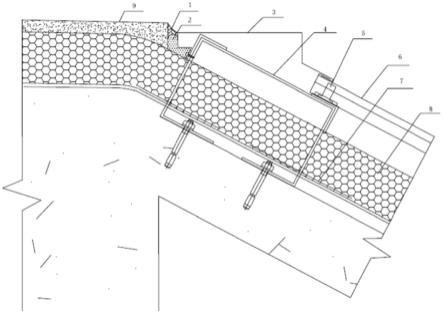 一种混凝土平屋面与金属坡屋面连接机构的制作方法