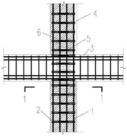 一种基于双钢板箍约束混凝土叠合短柱的不等强梁柱节点的制作方法