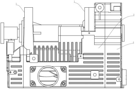 一种车载无油螺杆压缩机的安装结构的制作方法