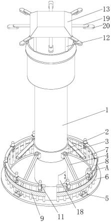 一种防撞的集束型内爬式景观塔的制作方法
