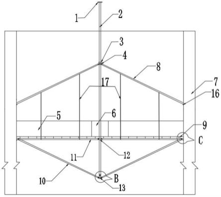 一种桥梁墩柱横隔板施工伞形支撑体系的制作方法