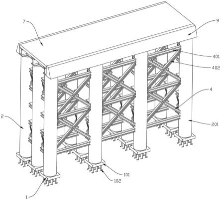 一种重叠隧道无底板条件下的盾构机接收装置的制作方法