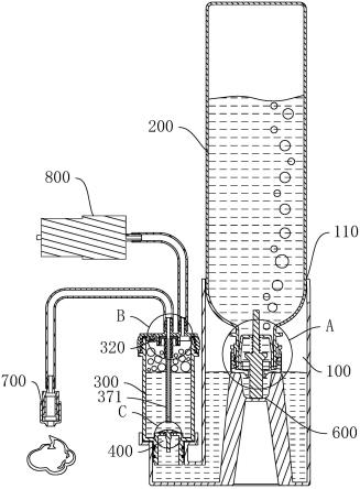 一种下置大容量单气泵泡沫发生装置的制作方法
