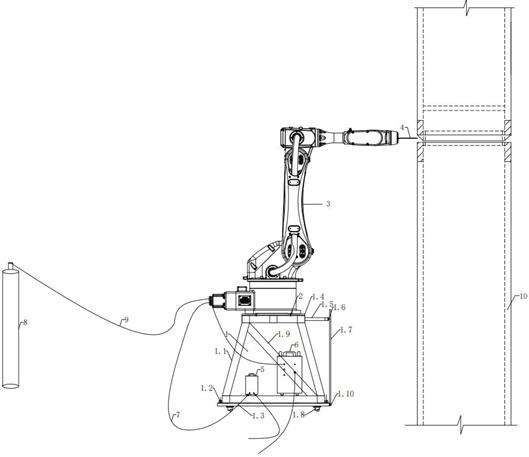 一种焊接机器人的移动底座及其实施方法与流程