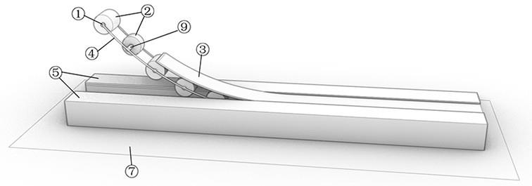方钢管混凝土组合异形柱组立平台滚筒链支撑装置的制作方法