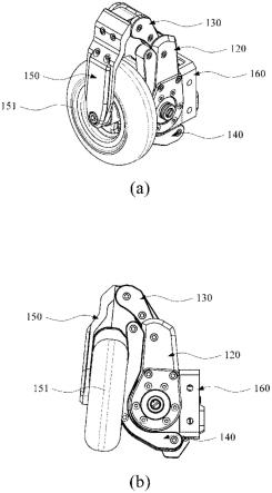 具有垂直排列辅助轮的摩托车着陆装置的制作方法