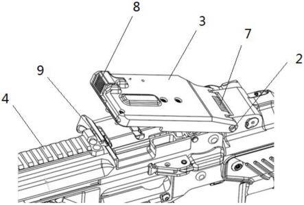 一种中小型机枪受弹器盖结构的制作方法