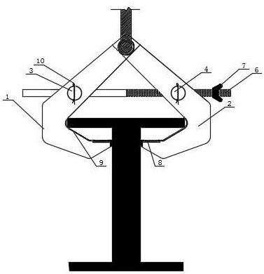 吊装H型钢的专用吊钩的制作方法