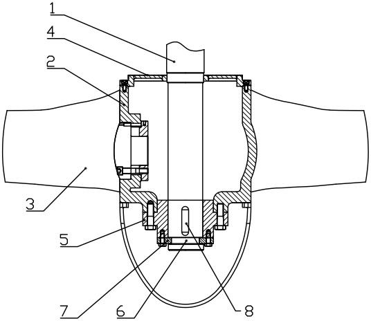 一种重载型潜水轴流泵双支撑叶轮结构的制作方法