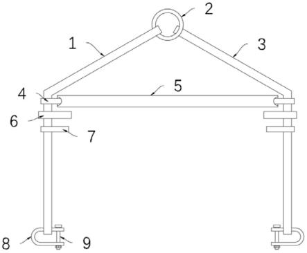 一种用于高效吊装灌注桩钢筋笼的横撑式吊具组件装置的制作方法