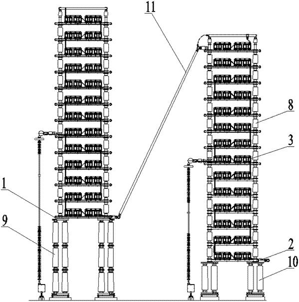 一种特高压直流输电工程用抗地震的高压电容器组的制作方法