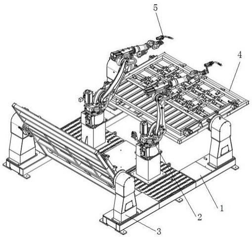 一种挂车栏板的机器人自动化焊接装置的制作方法