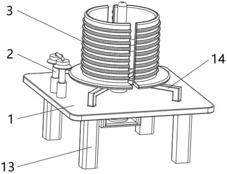 一种潜水电机绕组线生产用支撑装置的制作方法