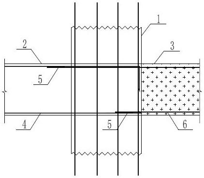 用于逆作结构洞口位置临时梁与结构梁相结合的节点构造的制作方法