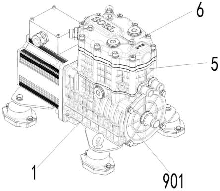 水冷两级电动空气压缩机的制作方法