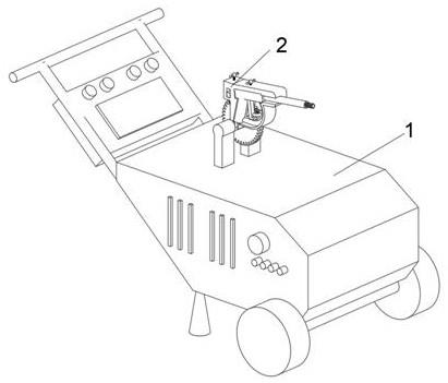 一种带有定位放置功能的高压清洗机用卡枪装置的制作方法