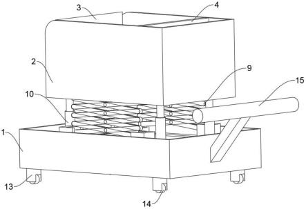 一种快餐盒生产线用的堆垛装置的制作方法