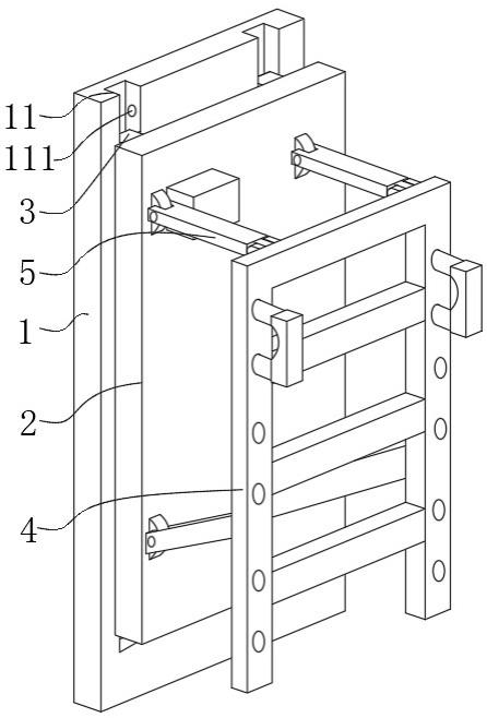 一种应用于钢井道底坑维修折叠爬梯结构的制作方法