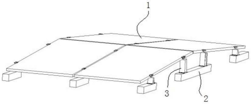 一种混凝土屋面无斜梁无檩条双坡光伏安装组件的制作方法