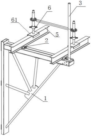 一种多功能悬挑三角托架及悬挑双排架的制作方法