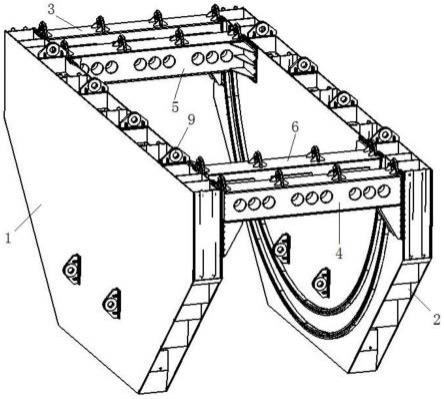 沉船整体打捞装备端板顶梁组合体组装方法与流程
