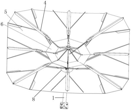 一种无级伸缩式巨型折叠伞的制作方法