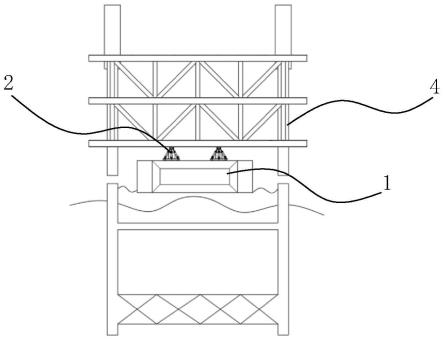 用于海洋工程上部组块浮托安装的甲板支撑组合装置