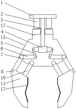 一种工业焊接机器人用机械夹爪的制作方法