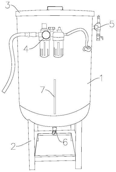 水刀切割机供砂桶的制作方法