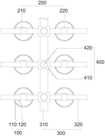 曝气管固定装置及曝气管网固定结构的制作方法