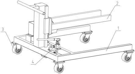 一种钢板卷支撑轴的安装转运小车的制作方法
