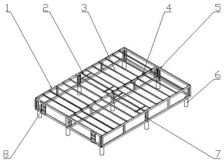 一种采用模块式组装结构的床骨架的制作方法