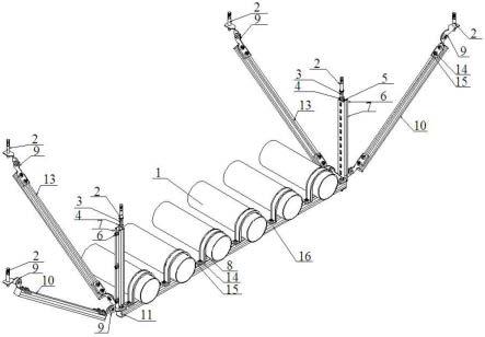 一种联管结构的抗震支吊架的制作方法