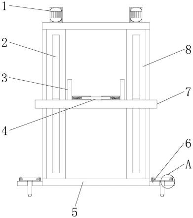 一种便于调节的钢管生产加工用螺旋升降机的制作方法