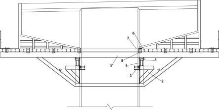 独柱墩悬臂盖梁装配式承重支架装置的制作方法